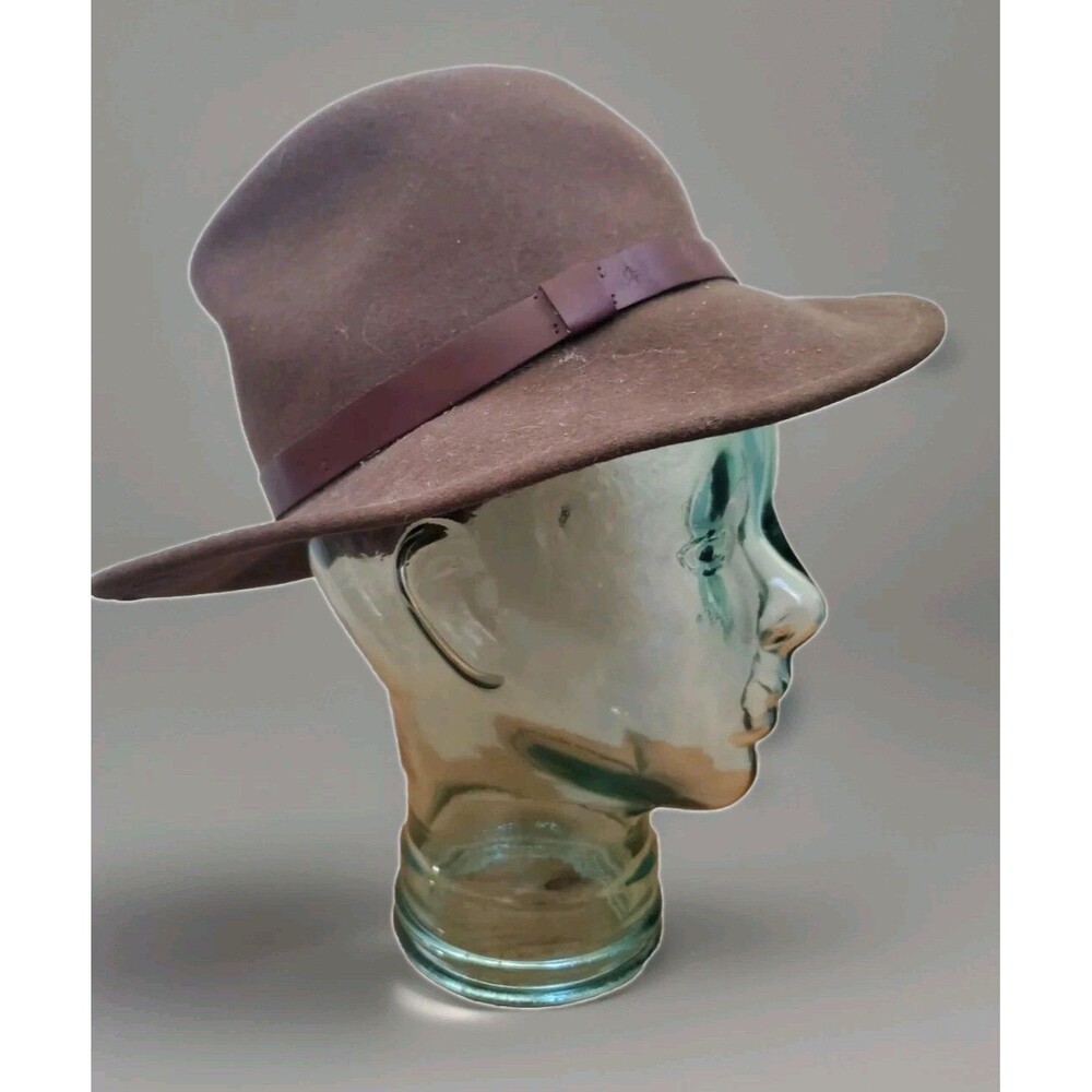 Goorin Bros Hat Indiana Jones Adult Size Small Fedora Wool Wide Brim Hat USA